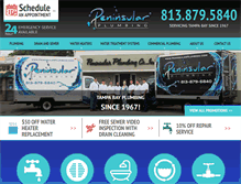 Tablet Screenshot of peninsularplumbing.com